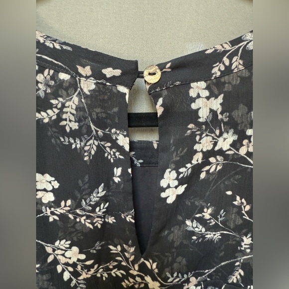 NWOT Anthropologie Floral Dress Plus Size 1X Black Boho Loose Fit Embroidered - Picture 8 of 10